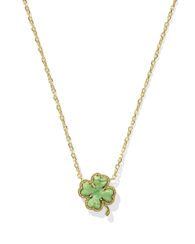 Clover Gold Short Pendant Necklace | Kendra Scott
