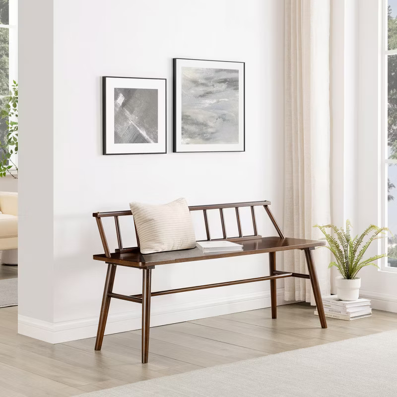 Transitional Low-Back Spindle Entryway Bench - Saracina Home | Target