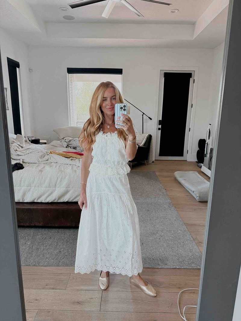 HOW PRETTY IS THIS SET? I love that I can wear the top with jeans too. I’m in the small.

The skirt would be so cute by itself too.. the whole look together is perfect though.

You guys know how much I love a metallic shoe! I got my true size 8 in them.

Marea, beek 

#LTKStyleTip #LTKShoeCrush