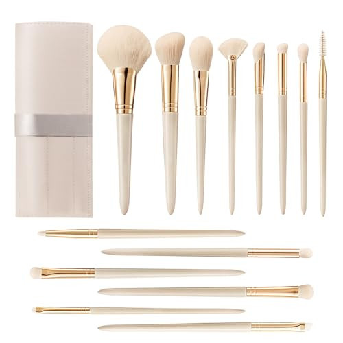 Makeup Brush Set 14 Pieces Professional Makeup Brushes, Premium Synthetic Kabuki Brush Set, Foundation Brush, Concealer, Blush Highlighter Brush, Eyeshadow Loose Powder Brush, Blending Brush Set | Amazon (US)
