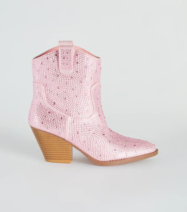 Glitzy Rhinestone Western Booties | Windsor Stores