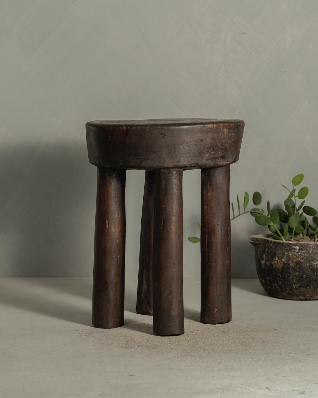 Senufo Stool Vintage African Stool Hand Carved Senufo Straight Leg (Free Shipping) | Etsy (US)