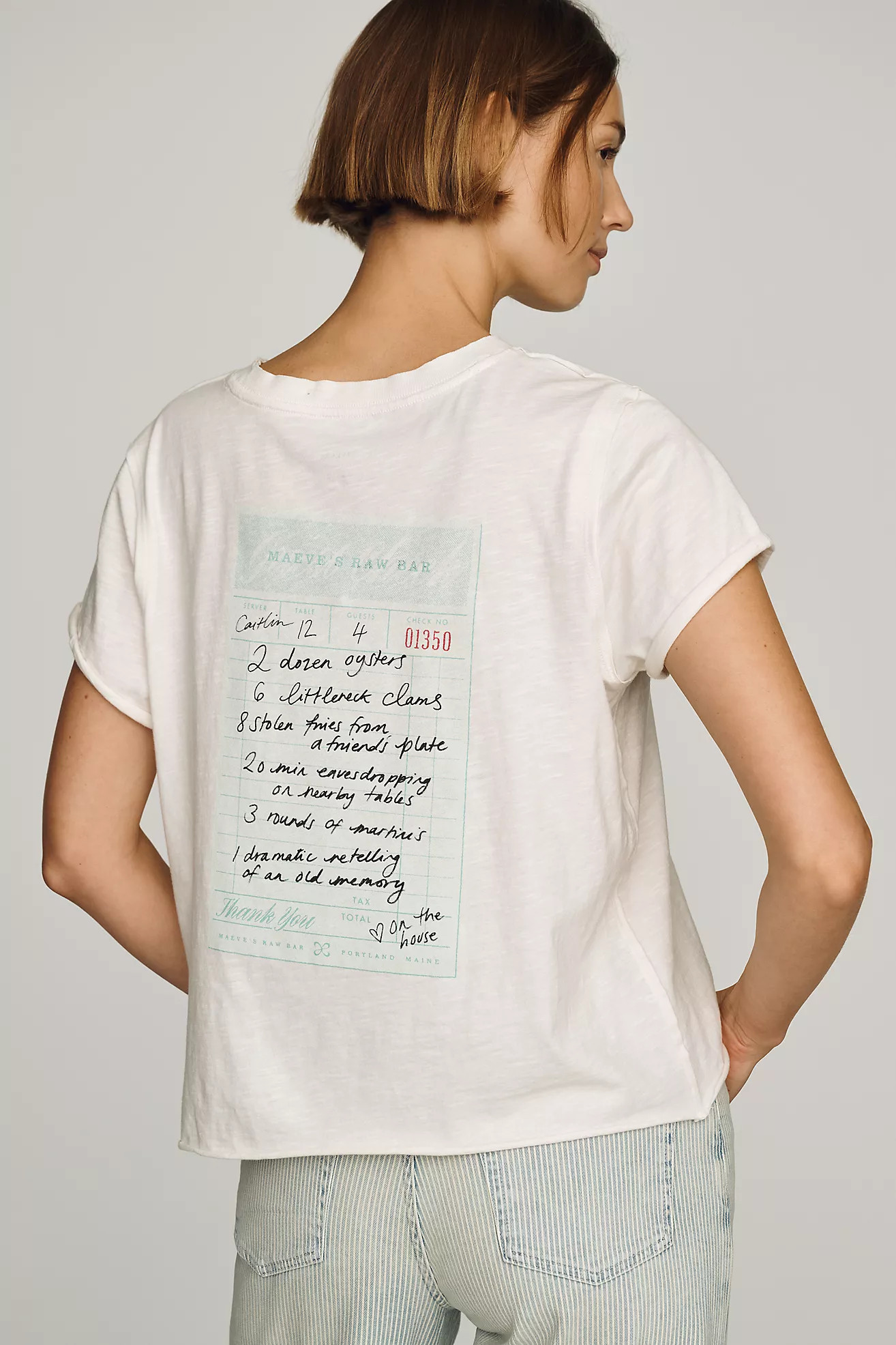 Maeve Caitlin Cotton Boxy Tee | Anthropologie (US)