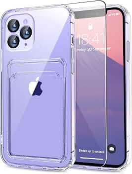 MZELQ Compatible with iPhone 13 Pro Case Card Holder -Clear | Amazon (US)