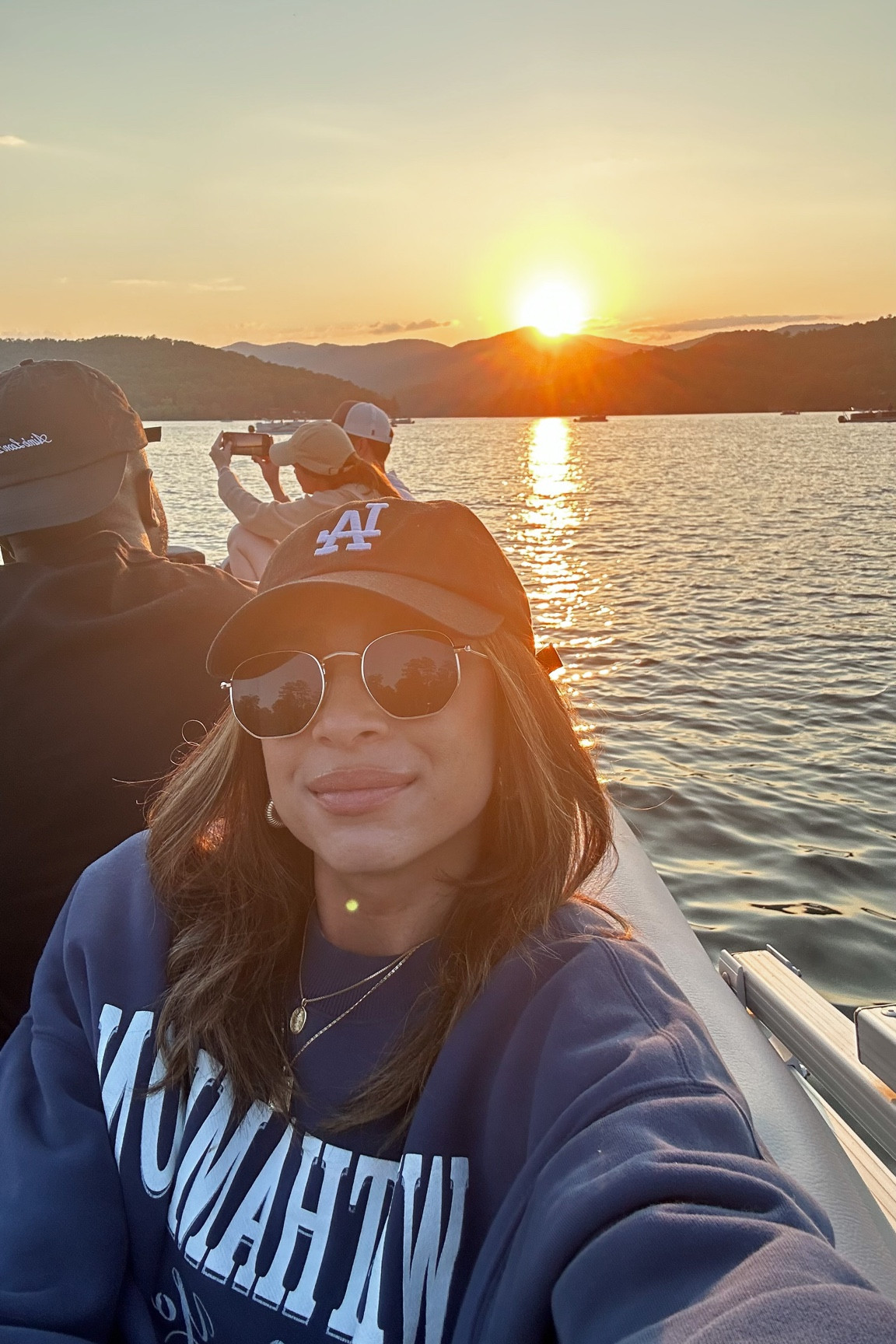 Sunset boat ride outfit - size Small graphic sweatshirt, 25 in denim shorts 





Lake outfit
Boat outfit
Casual outfit 

#LTKunder100 #LTKtravel #LTKstyletip