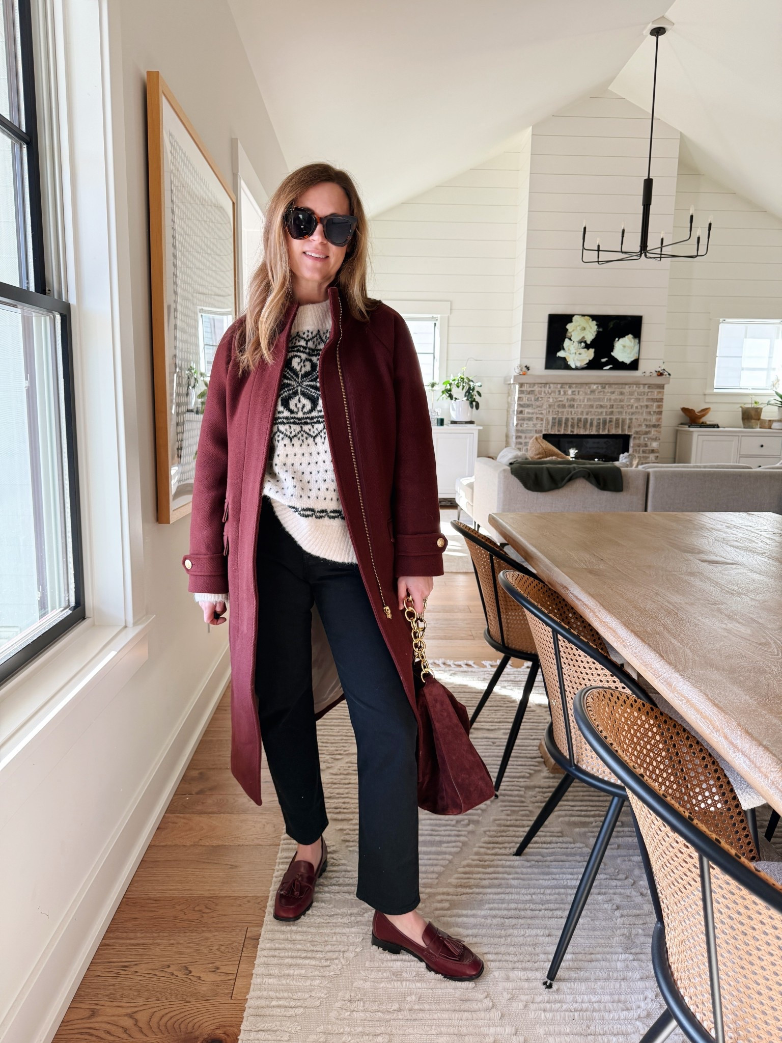 Sweater size small
Jeans size 26
Coat size 2

#LTKHoliday #LTKCyberWeek #LTKootd