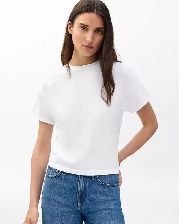 Kelly Boxy Cotton Tee | rag & bone