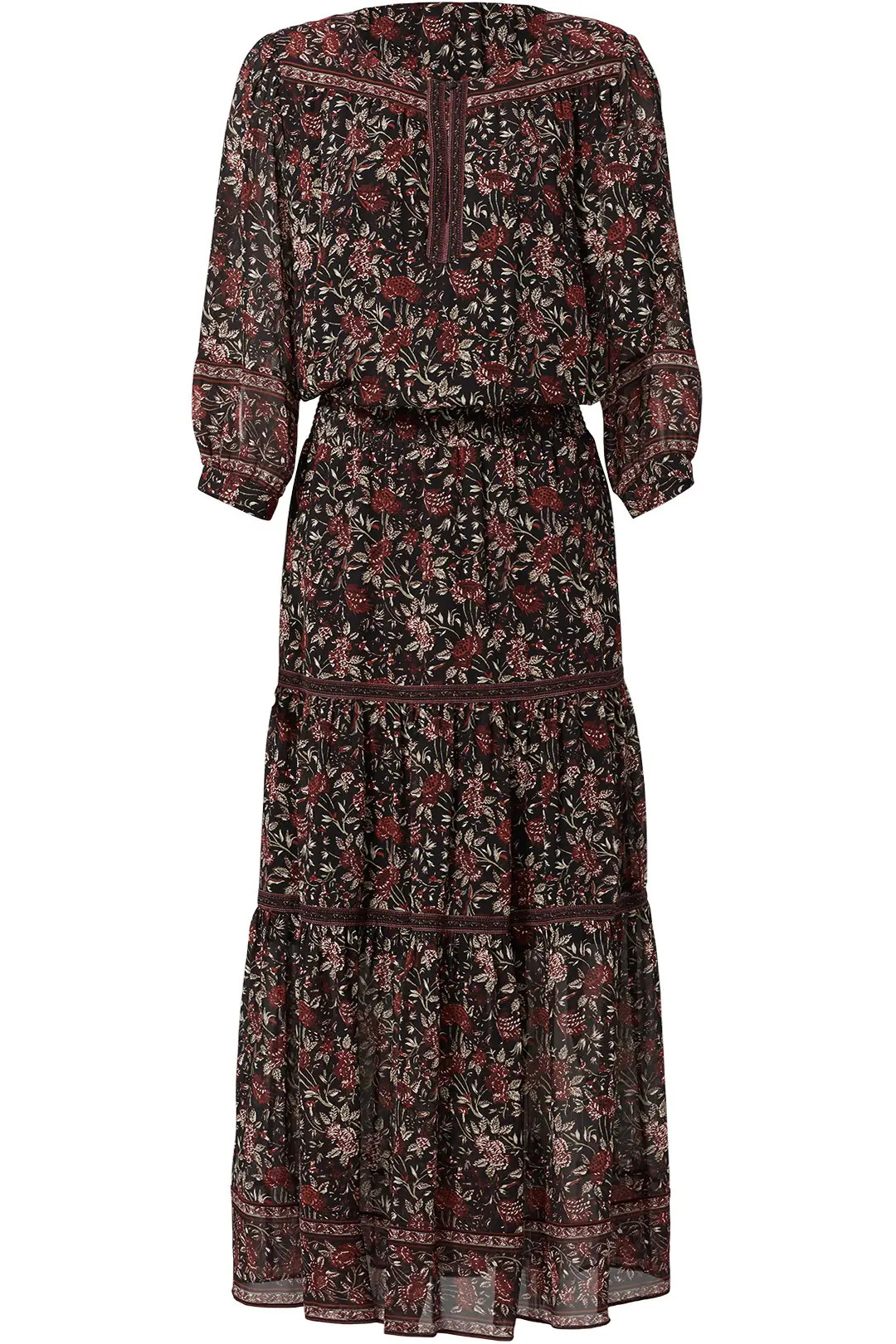 Joie Navy Clover Maxi Dress | Rent The Runway