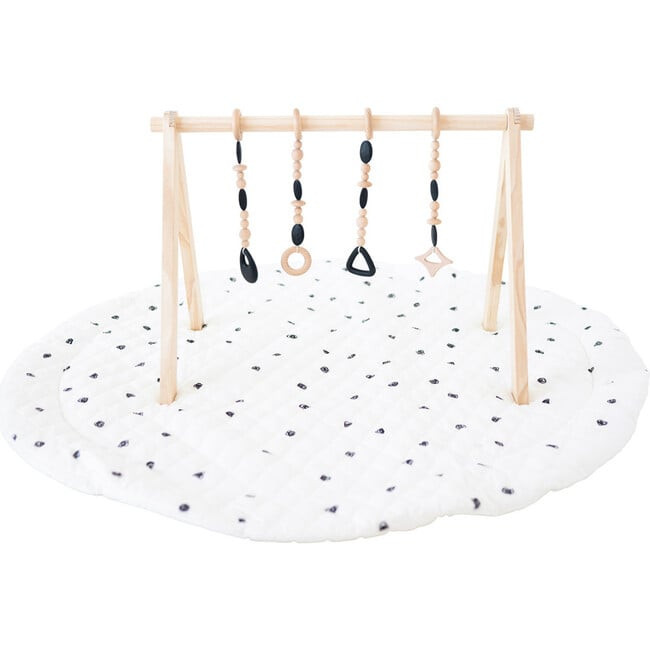 Activity Gyms | Play Gym Set, Black & White Poppyseed | Maisonette | Maisonette