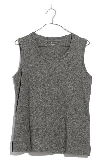 Women's Madewell Whisper Cotton Crewneck Muscle Tank | Nordstrom