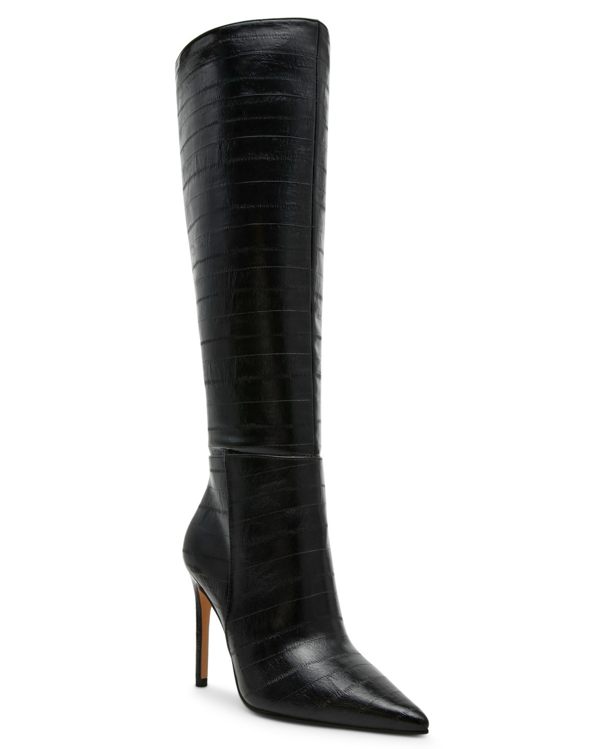 Steve Madden Women's Nitro Knee-High Stiletto Heel Dress Boots - Black | Macy's