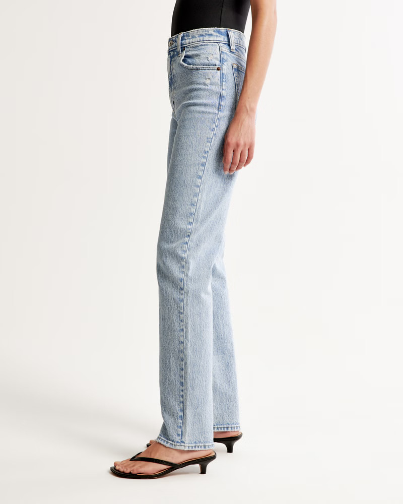 Ultra High Rise 90s Straight Jean | Abercrombie & Fitch (UK)