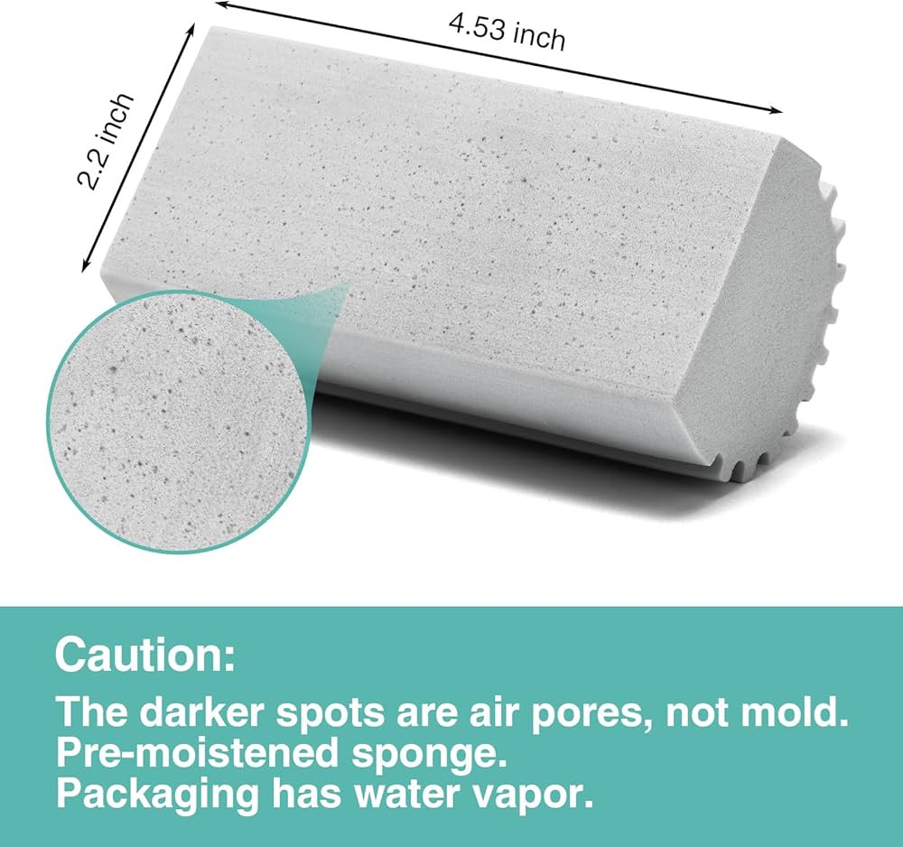 4 Pack Damp Dusting Sponge Duster, Grey Dust Cleaning Sponge, Reusable Household Cleaning Sponge ... | Amazon (US)