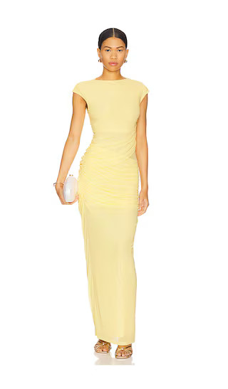 x REVOLVE Lorelai Maxi Dress in Panna Cotta | Revolve Clothing (Global)