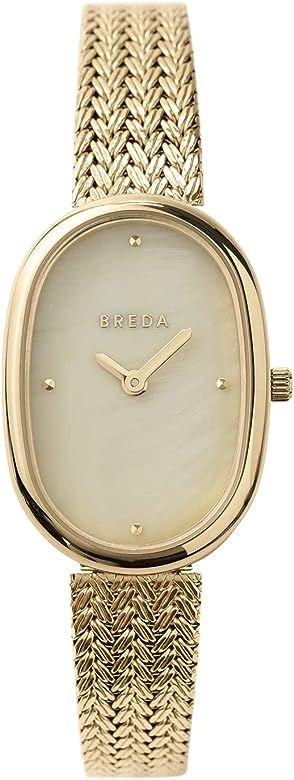 Breda Women's 'Jane Tethered' Gold and Mesh Bracelet Watch, 23MM | Amazon (US)