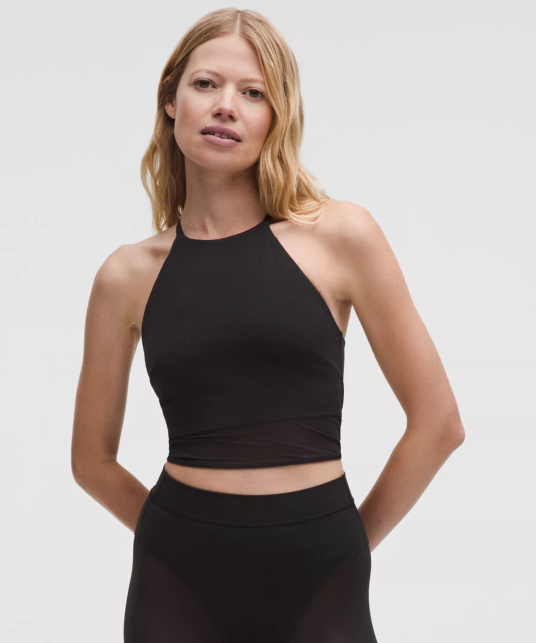 Nulu High-Neck Mesh-Hem Tank Top | Lululemon (US)