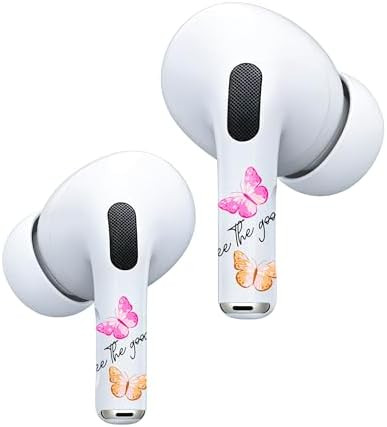 RockMax for AirPod Pro Skin, Universal Butterfly Sticker Wrap for AirPods 1/2/3/4 & Pro 1/2/3, Pi... | Amazon (US)