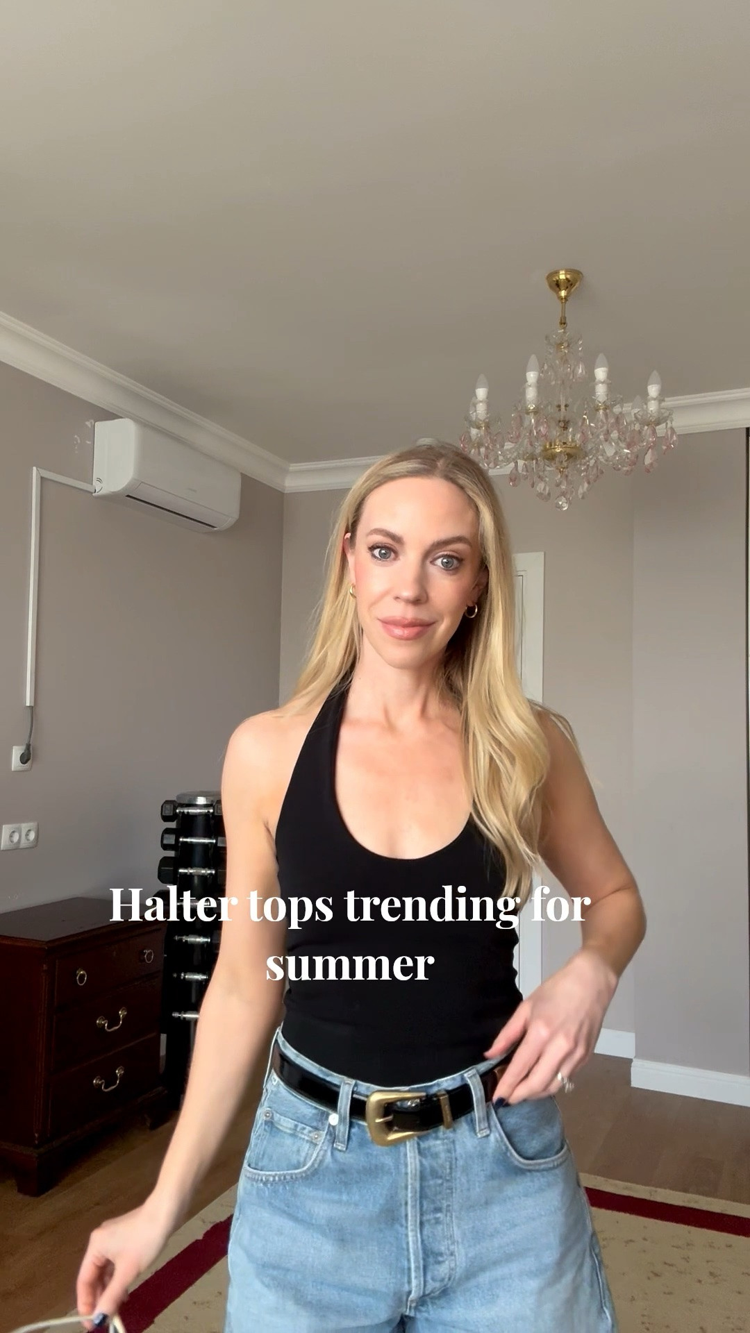 Halter tops are a huge trend for summer 2026 - pair one with bermuda shorts and thong sandals for an effortless chic look

#LTKOver40 #LTKSeasonal #LTKgrwm