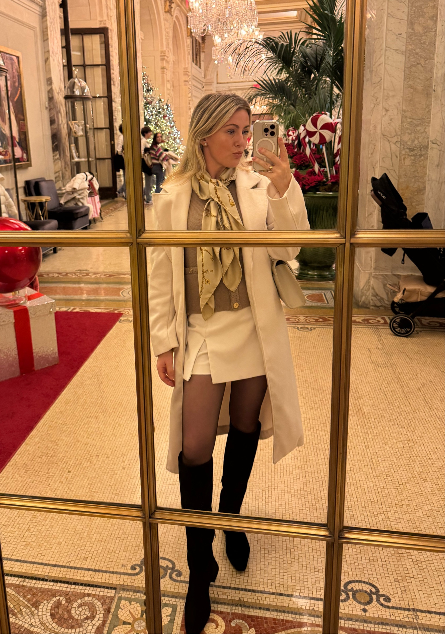 High tea at the Plaza Hotel 

#LTKSeasonal #LTKHoliday #LTKStyleTip