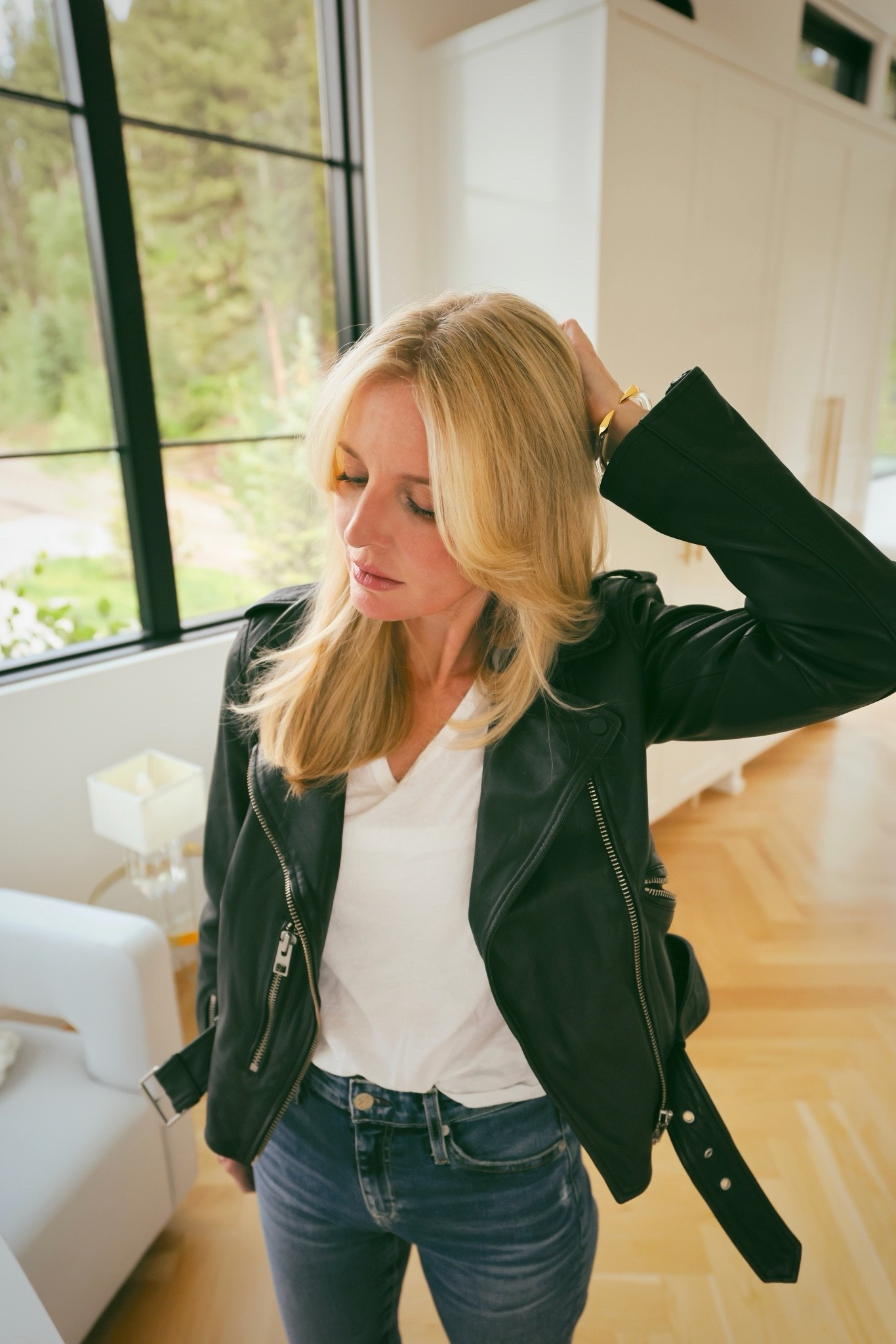 A great leather jacket included in #NSale