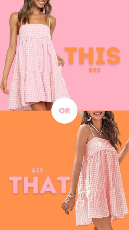 This or that summer pink dress 

#LTKStyleTip #LTKOver40 #LTKSeasonal
