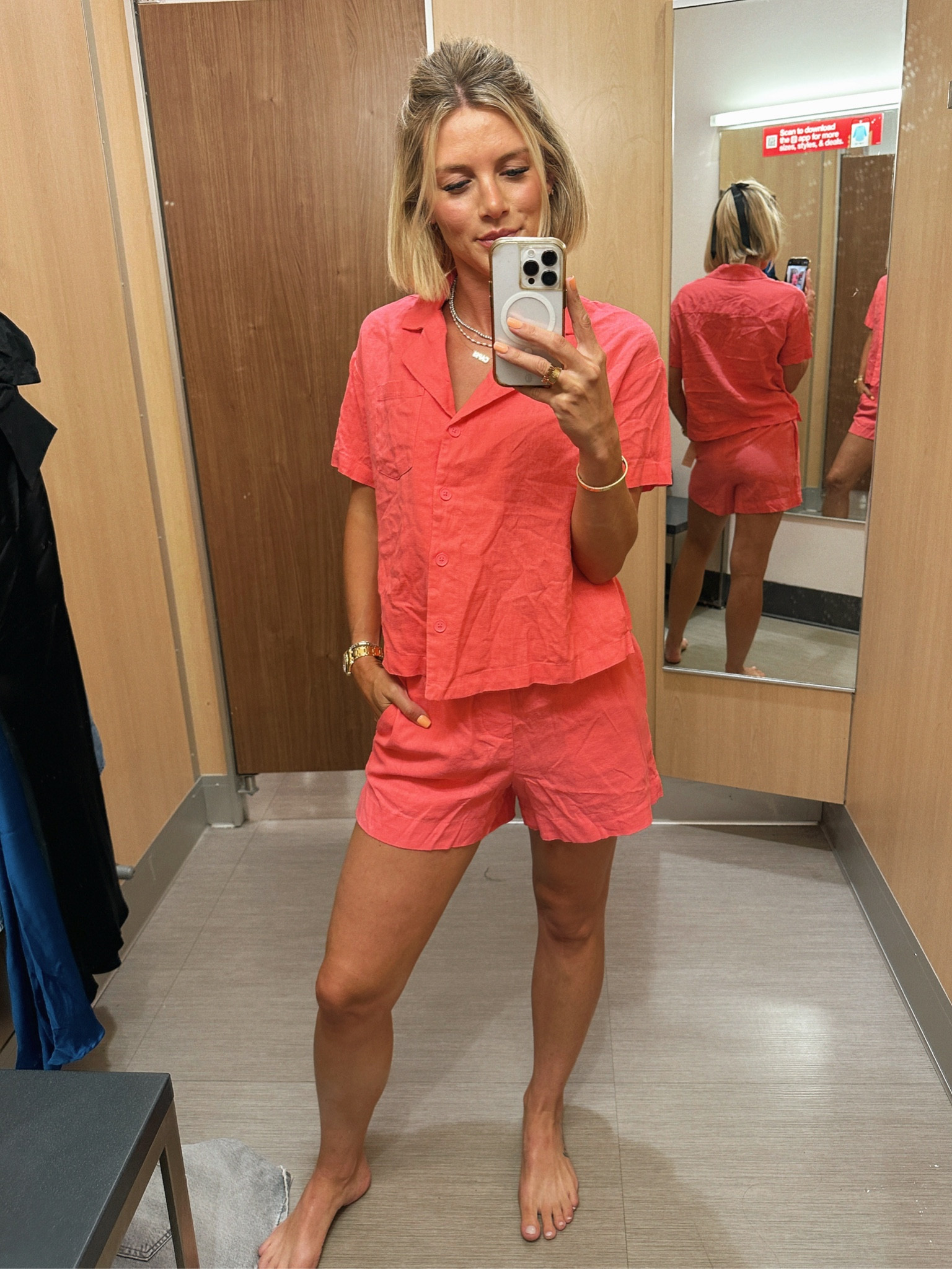 this coral pink linen matching set is such a good Target Circle Week find! The quality for the price is 💯 

#LTKFindsUnder50 #LTKSeasonal