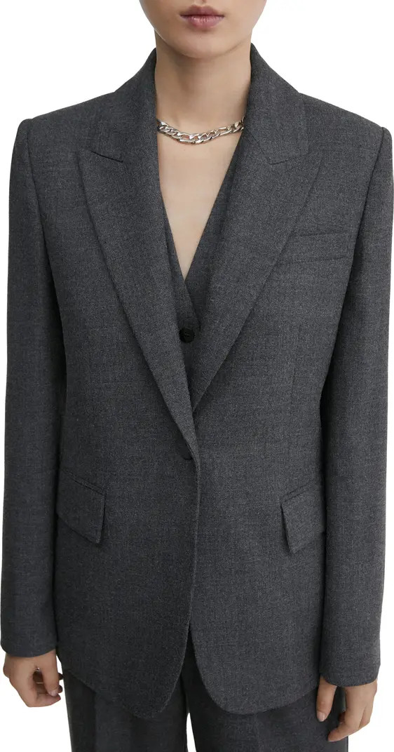 MANGO Structured Suiting Jacket | Nordstrom | Nordstrom