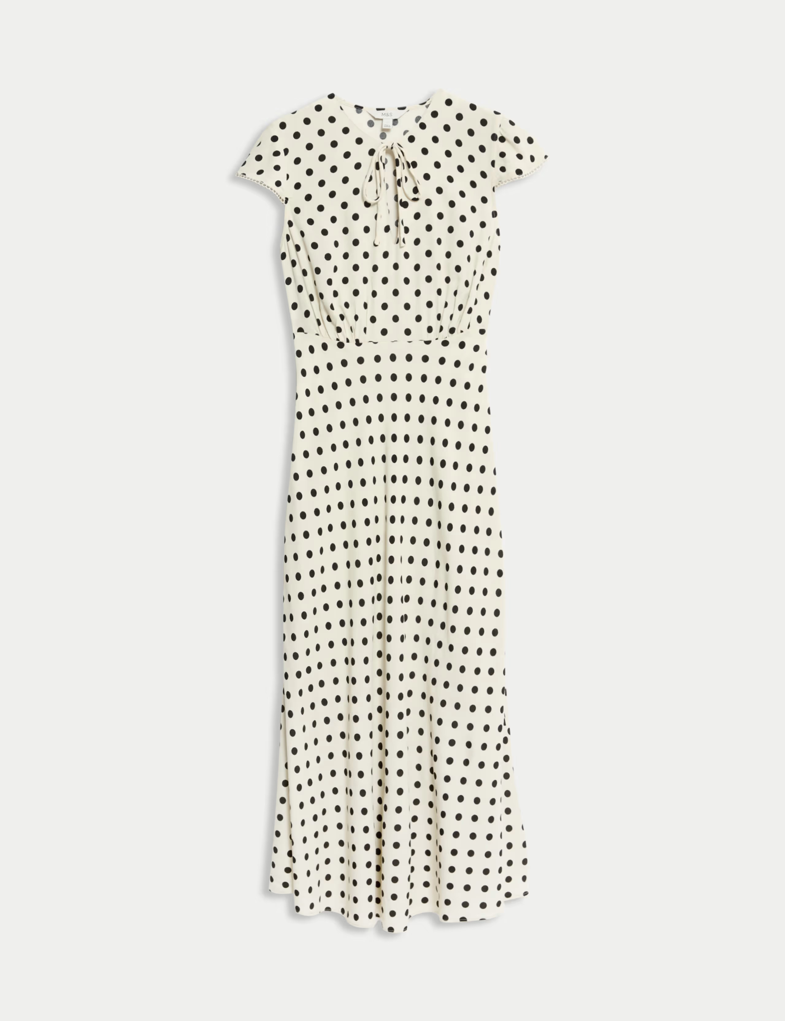 Floral Tie Neck Midaxi Tea Dress | Marks & Spencer (UK)