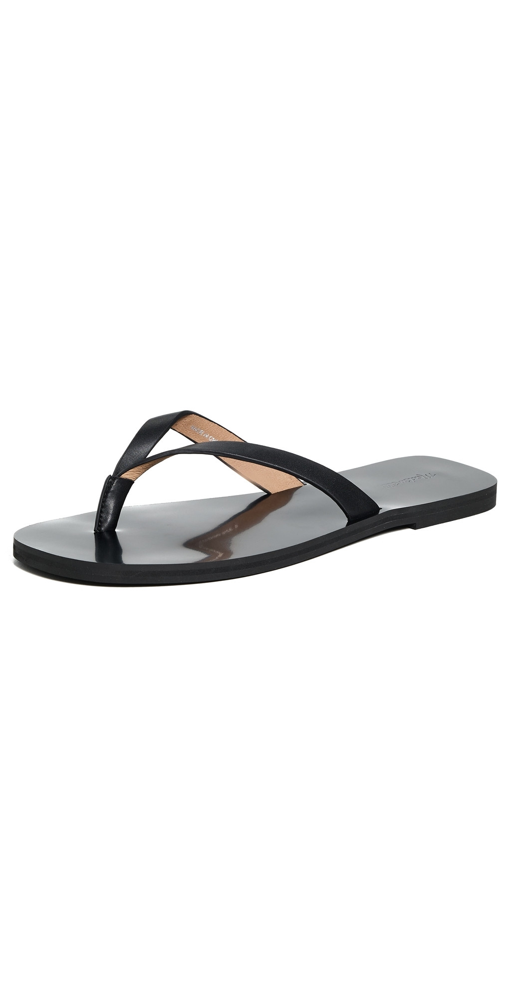 Madewell The Gabi Thong Slide Sandal Black 11 | Shopbop