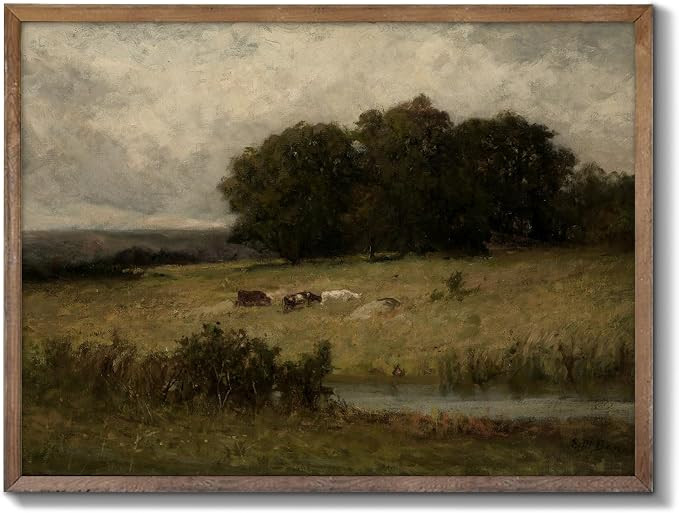 XOCUUI Canvas Wall Art Vintage Decor, Home Decor Danish Landscape Classical Paintings, Home Decor... | Amazon (US)