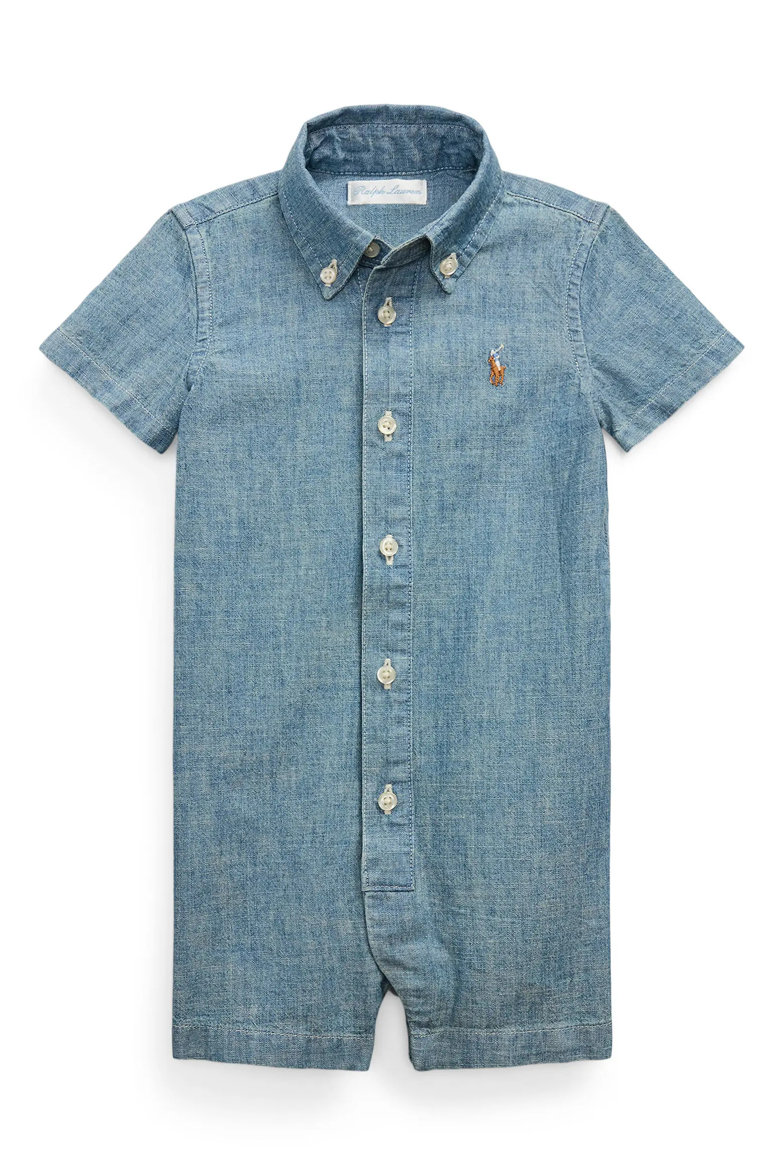 Chambray Button-Down Polo Romper (Men) | Nordstrom | Nordstrom