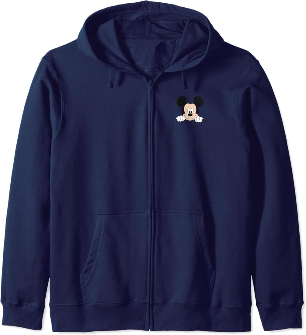 Disney Mickey Mouse Pocket Zip Hoodie | Amazon (US)