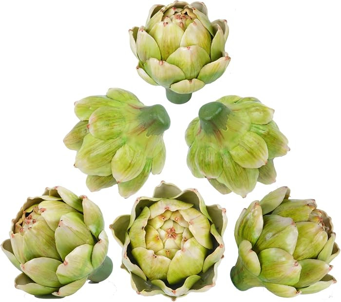 6Pcs Green Large Faux Artichokes for Decoration Bowl Fillers Fake Fruit Artificial Artichokes tha... | Amazon (US)