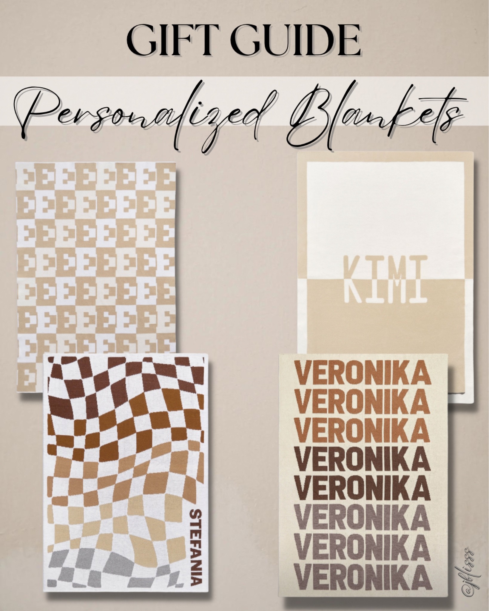 Make that special someone feel loved and seen with this PERFECT GIFT! 


Custom blanket, personalized blanket, personalized gifts, gift guide, Christmas gift for her, Christmas gift for him, neutral aesthetic, home decor, wedding gift, engagement gift

#LTKsalealert #LTKhome #LTKunder100