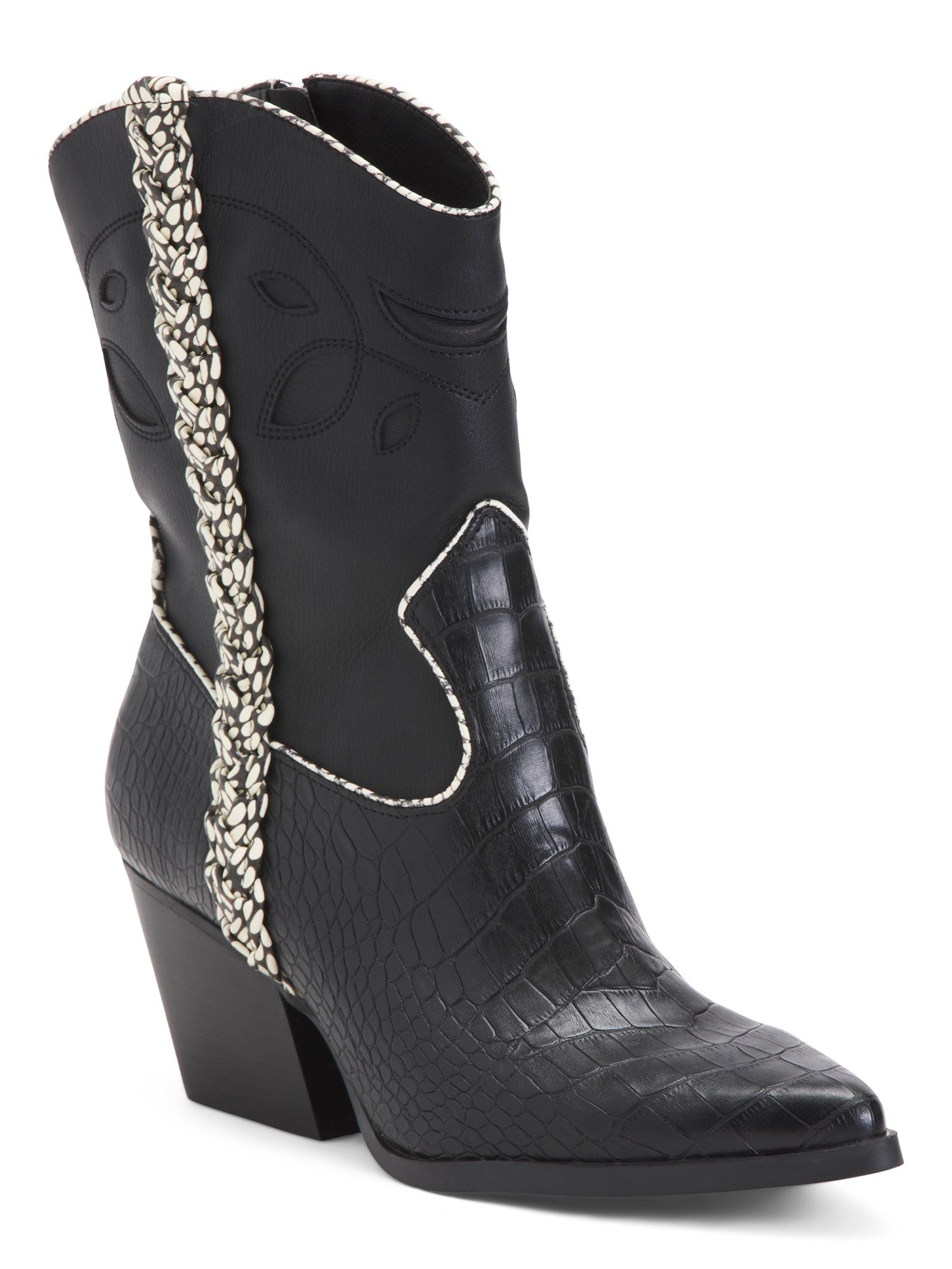 Croc Contrast Heel Boots | TJ Maxx