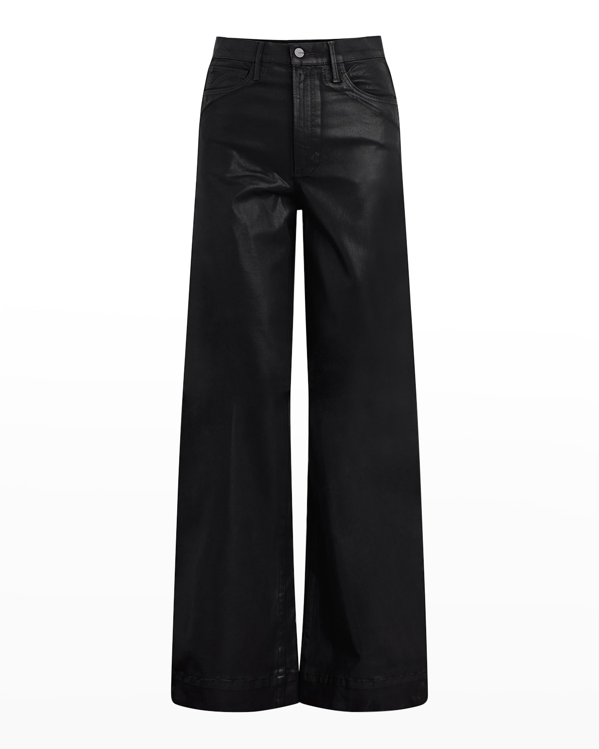 The Mia Wide-Leg Coated Jeans | Neiman Marcus