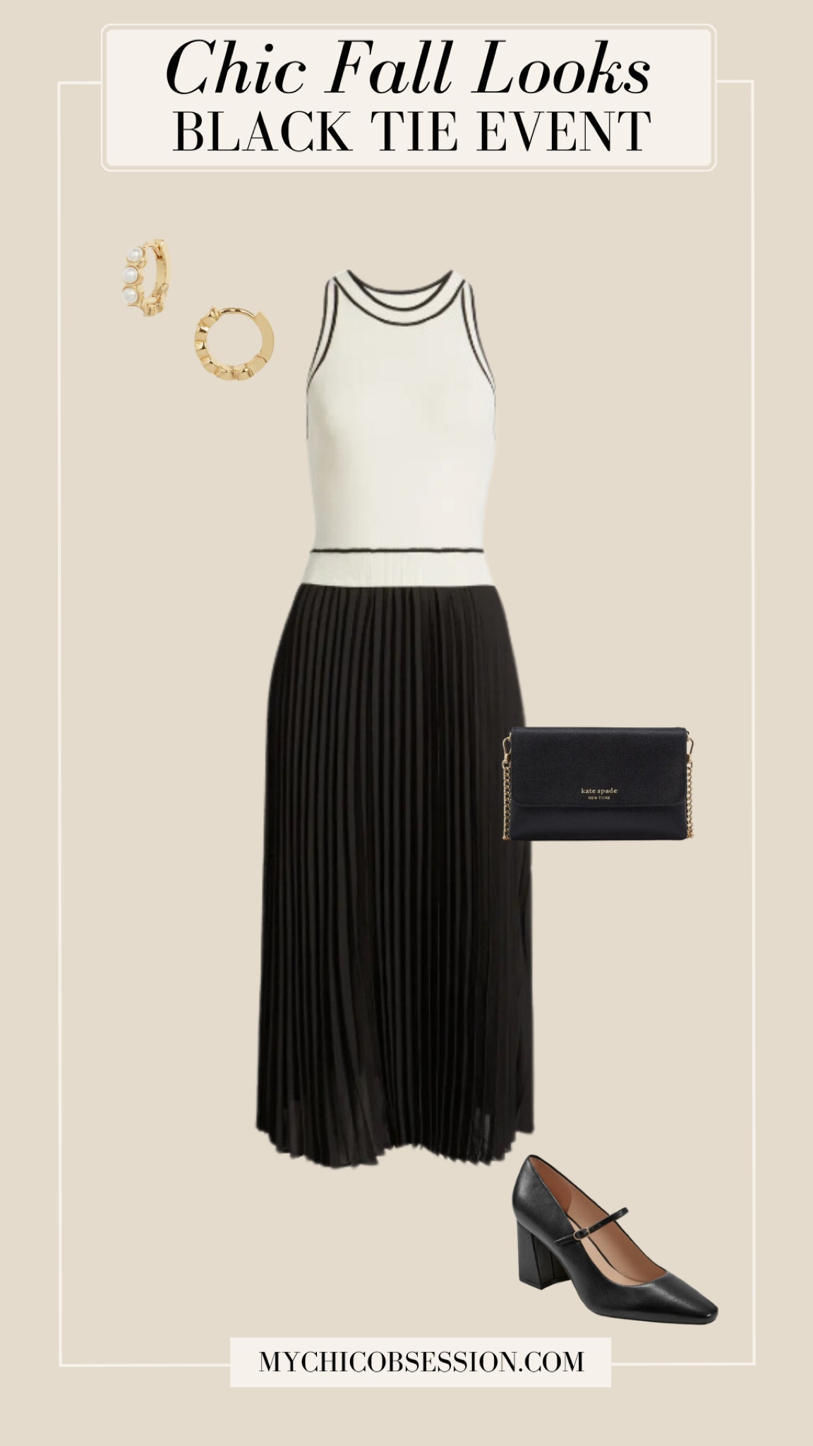 This mixed media dress from the Nordstrom Anniversary Sale would be perfect for a black tie event this fall. Pair it with a chic black bag from Kate Spade, gold earrings, and black heels.

#LTKStyleTip #LTKxNSale #LTKSeasonal