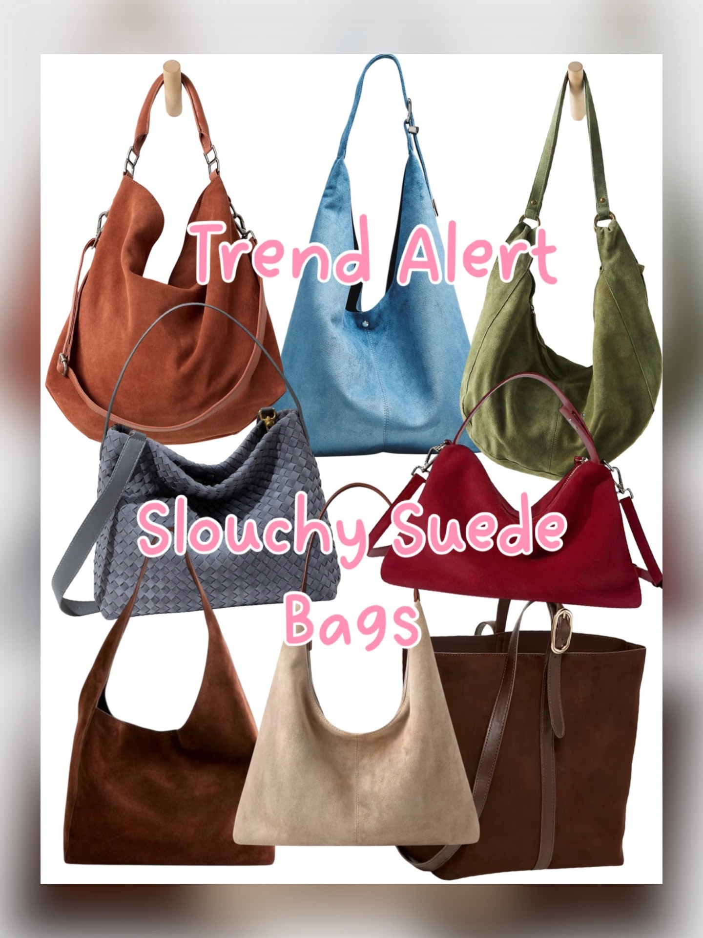🍂 Trend Alert: Slouchy Suede Bags for Fall 2026

The it bag of the season is officially here! 🤎 Slouchy suede bags are everywhere this fall, and I rounded up the best styles at every price point—from affordable Amazon finds to elevated designer-inspired favorites. Whether you’re looking for a roomy everyday tote, a chic shoulder bag, or the perfect suede hobo, these picks instantly make any outfit look effortlessly on trend.

I’m loving the rich fall shades like chocolate brown, olive, burgundy, camel, and denim blue—they pair beautifully with denim, sweaters, boots, and all of your cozy fall outfits. 🍁✨

If you’re adding just one accessory to your wardrobe this season, make it a slouchy suede bag! Which color would you choose first? 🤍

Fall fashion trends, slouchy suede bag, suede tote, hobo bag, suede shoulder bag, Amazon fashion finds, affordable handbags, fall accessories, trending handbags, quiet luxury style, effortless chic, everyday tote, designer-inspired bags, women’s fall style, 2026 fashion trends.

#LTKSeasonal #LTKWorkwear #LTKOver40