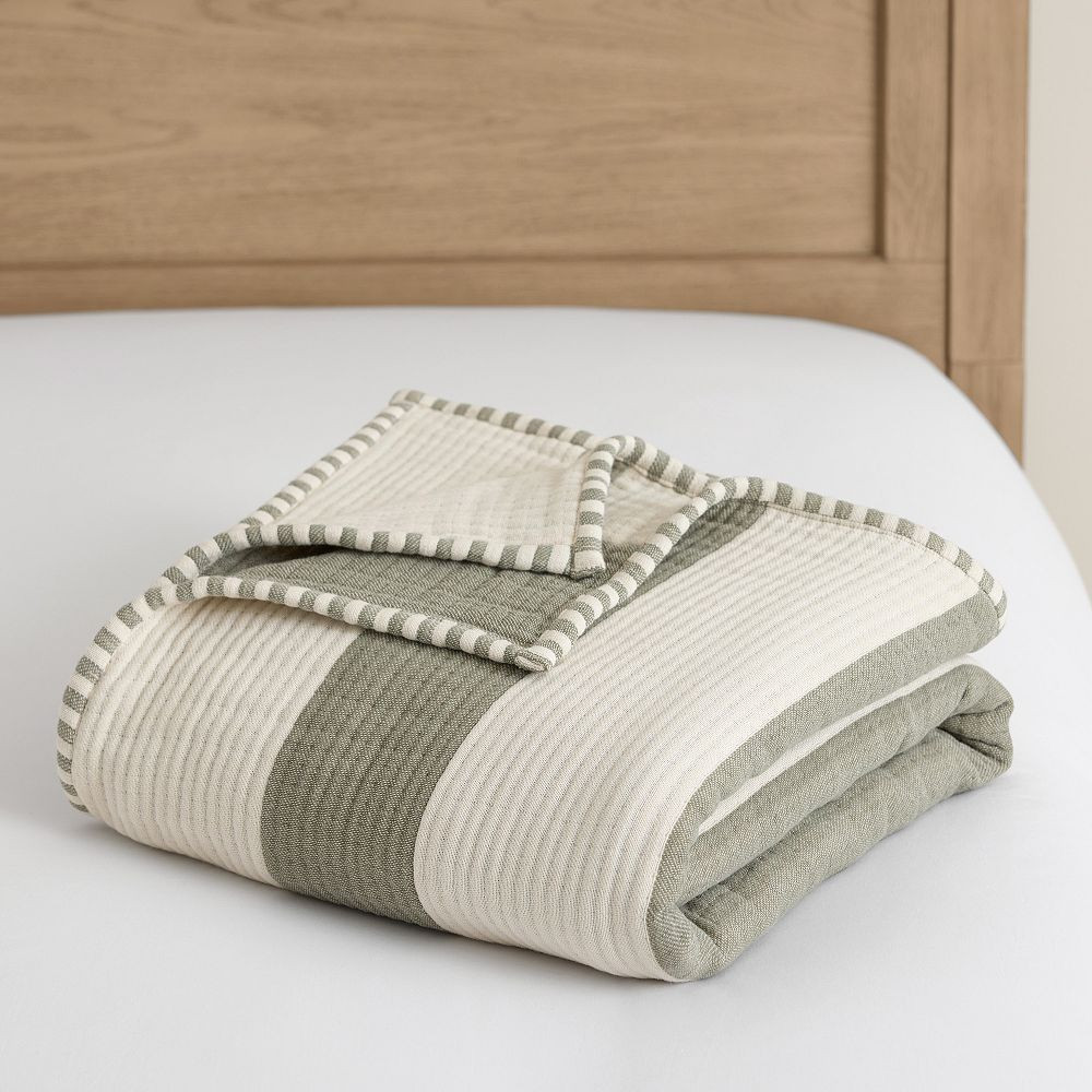 Cabana Stripe Bed Blanket | Pottery Barn Teen
