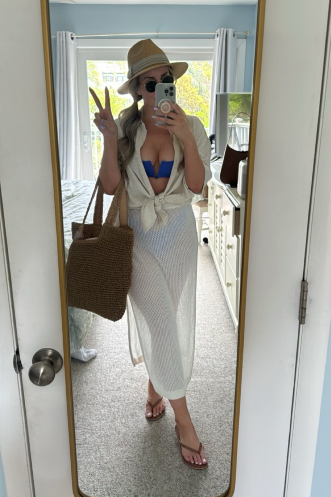 Beach day fit ☀️ my blue bikini is from OneOneSwim! 

#LTKSeasonal #LTKfindsunder100 #LTKfindsunder50