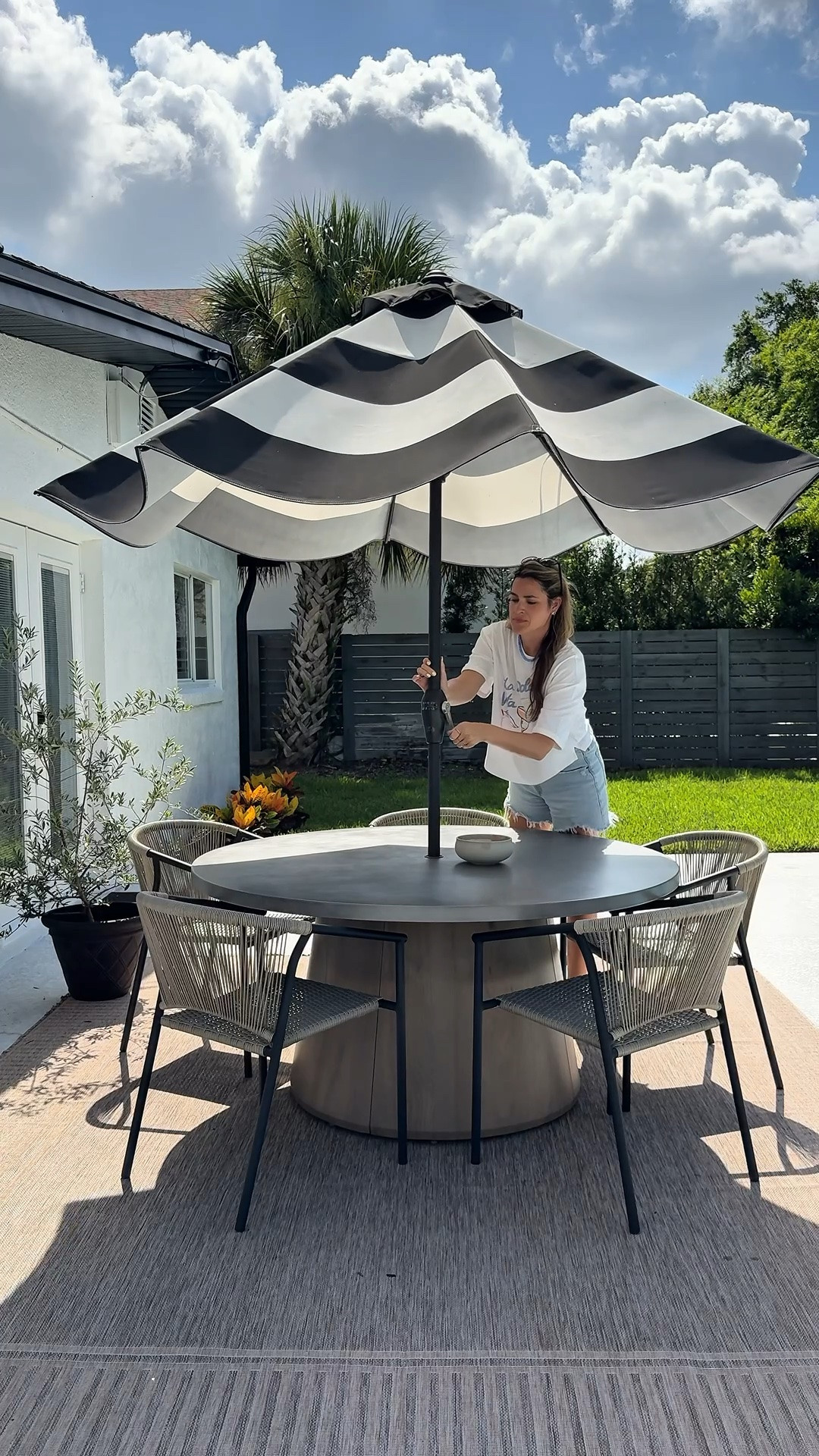 Outdoor chairs I swear by! Love this outdoor rug and umbrella too! Have survived thru Florida rain showers too!

#LTKSaleAlert #LTKHome #LTKSeasonal