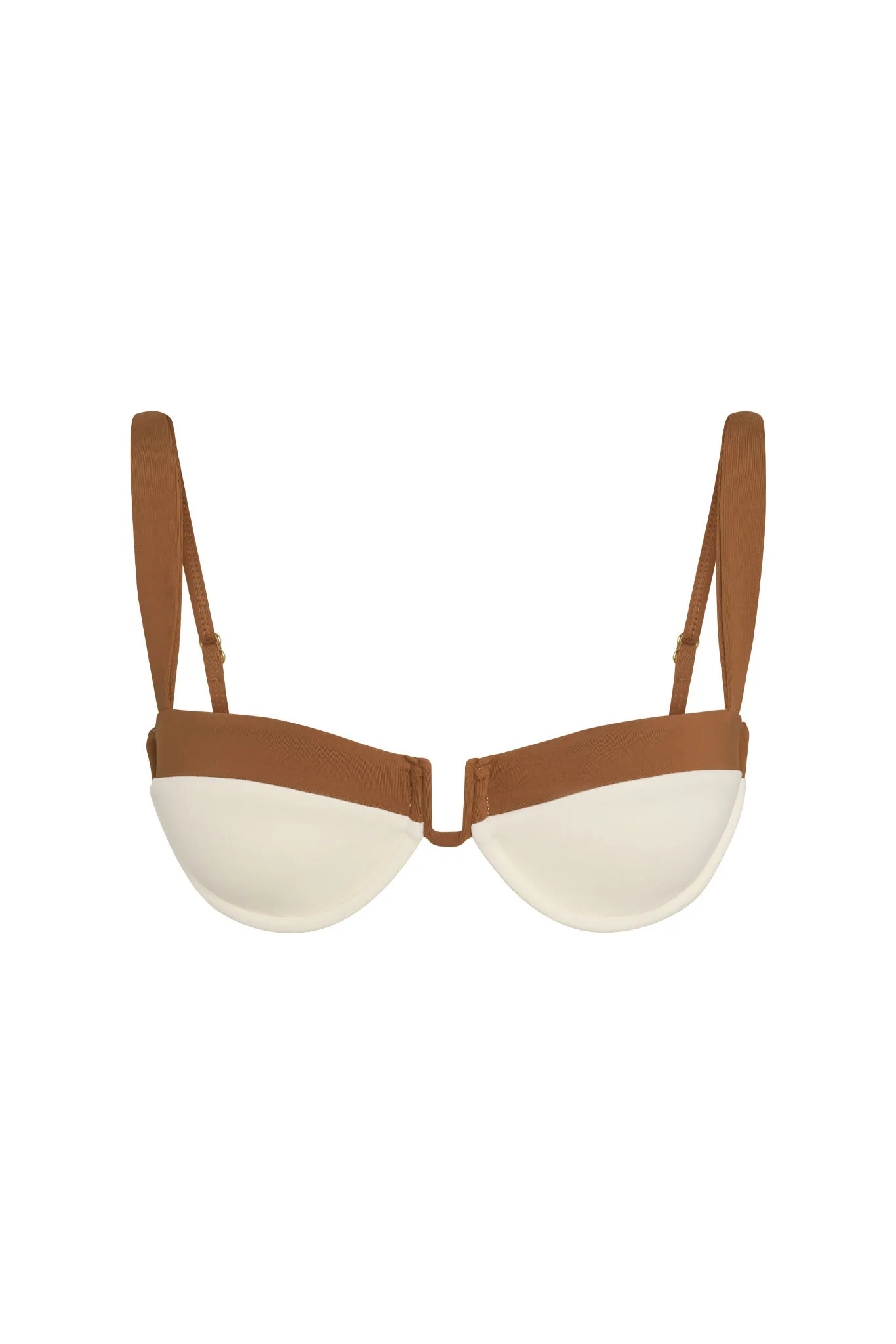 Cala Roja Top - Ivory/Caramel | Monday Swimwear