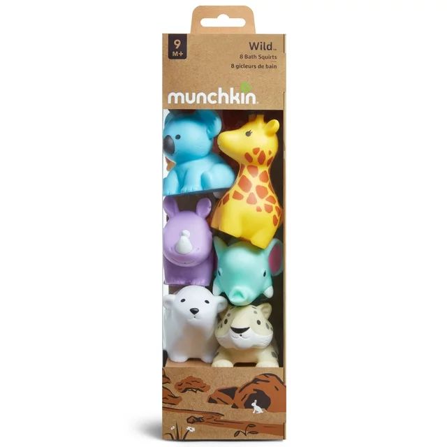 Munchkin WildLove Squirts Bath Toy, Multi-Color, 8 Pack | Walmart (US)