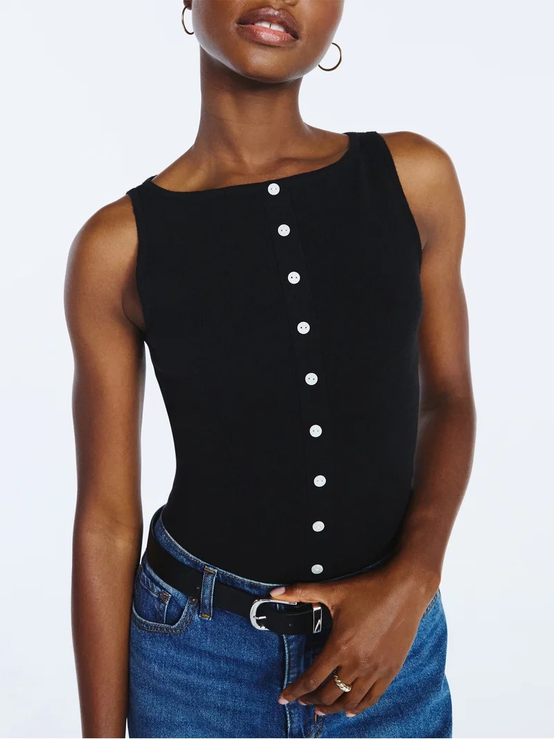 Scoop Women's Sleeveless Button Front Cardigan Sweater, Lightweight, Sizes XS-XXL | Walmart (US)