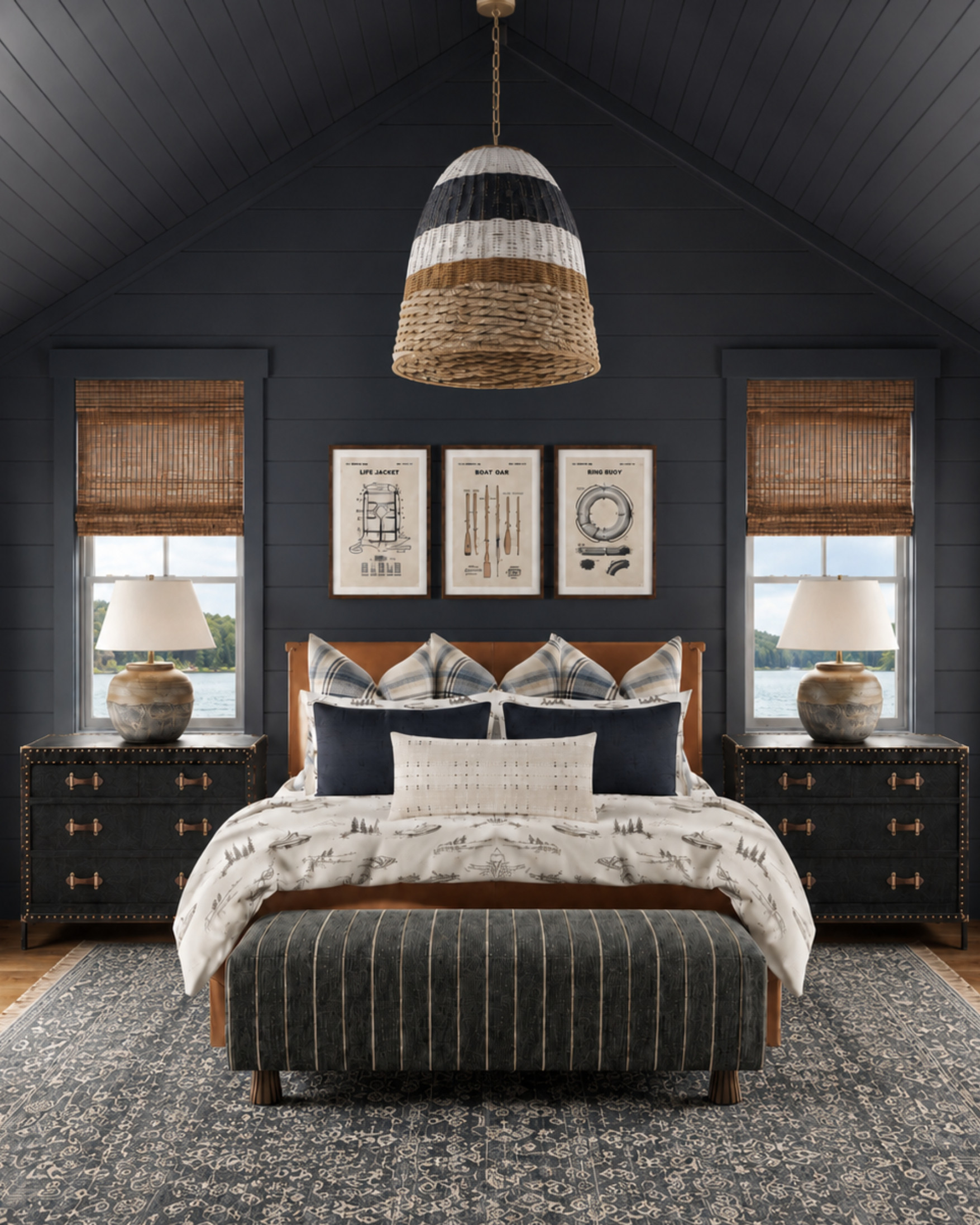 Wondering how to make a kids’ room feel themed without going too “theme room”? Start with a strong color story, then layer in subtle nods to the interest — like lake-inspired art, woven shades, plaid pillows, and natural wood. It feels playful, but still elevated enough to grow with them.

I may receive a commission when you shop through my links.

#LTKHome