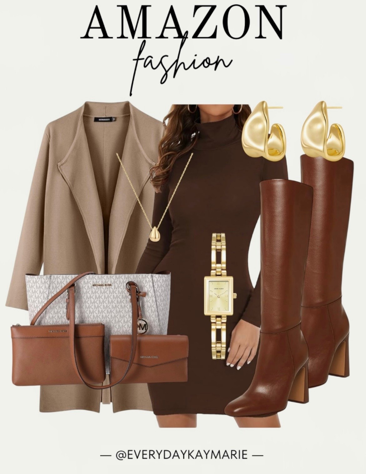 Thanksgiving/fall outfit Inspo 🤎

Cardigan, long sleeve sweater dress turtleneck, brown leather knee-high boots, gold jewelry, fall fashion, Michael Kors bag, chic fashion, chic outfit 



#LTKStyleTip #LTKWorkwear #LTKSeasonal