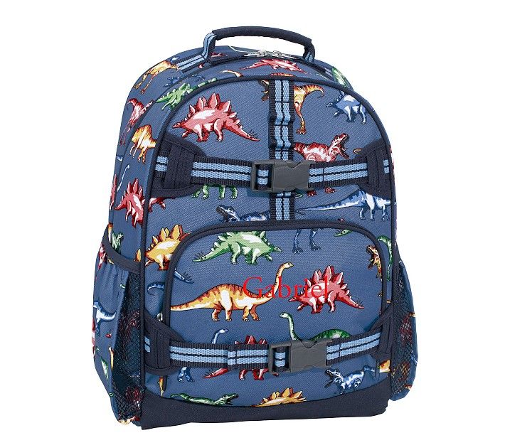 Mackenzie Blue Multi Dino Backpacks | Pottery Barn Kids