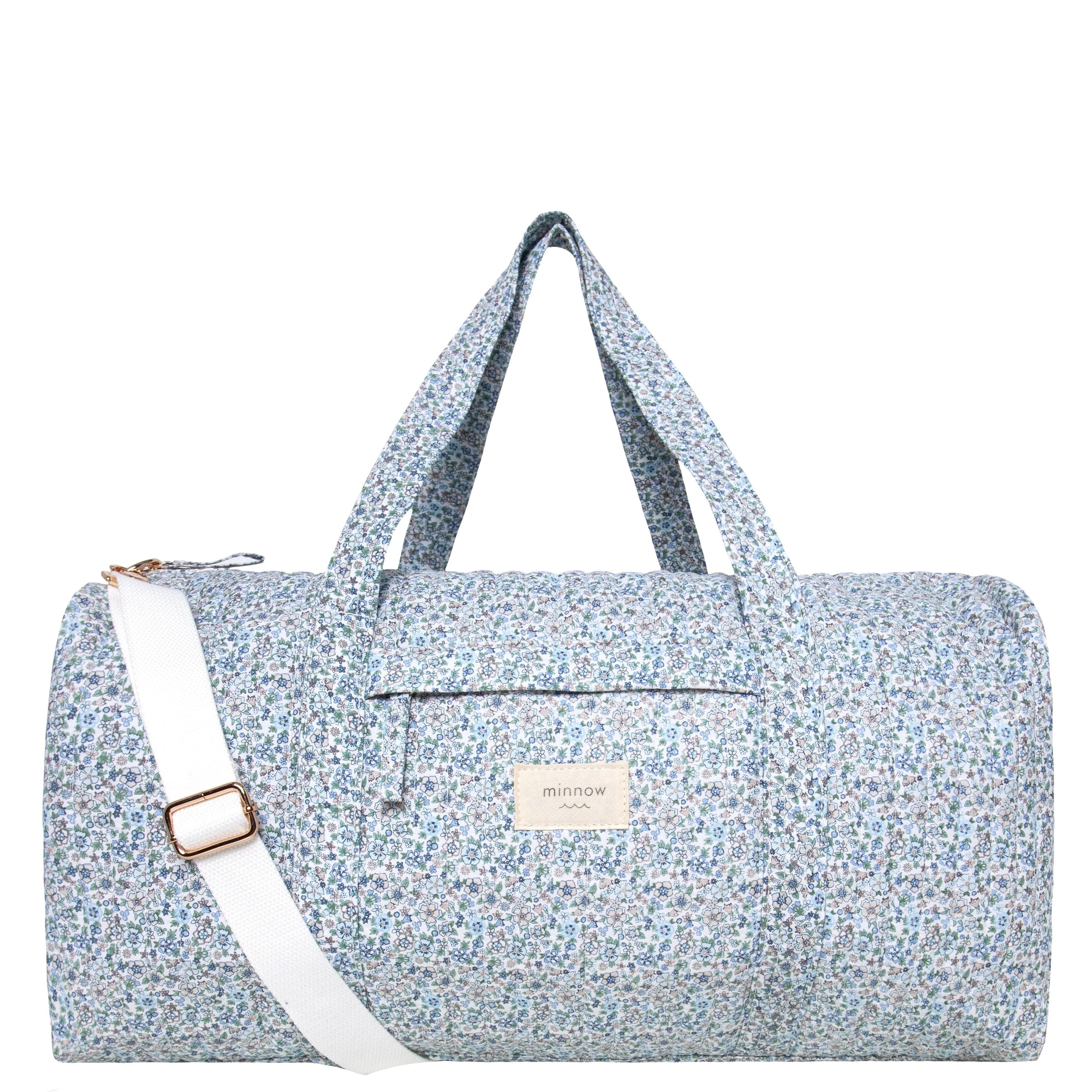 slate floral weekender bag | minnow