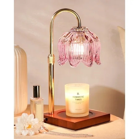 Funistree Candle Warmer Lamp with Timer Dimmable, Height Adjustable Flower Wax Warmer, Gifts for Women Mom Birthday, House Warming candle lamp for Jar Candles | Walmart (US)