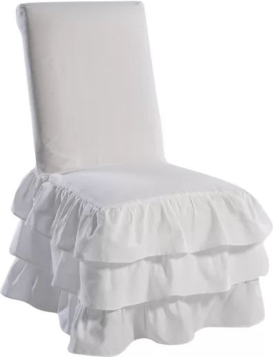 Parson Skirted Box Cushion Dining Chair Slipcover | Wayfair North America